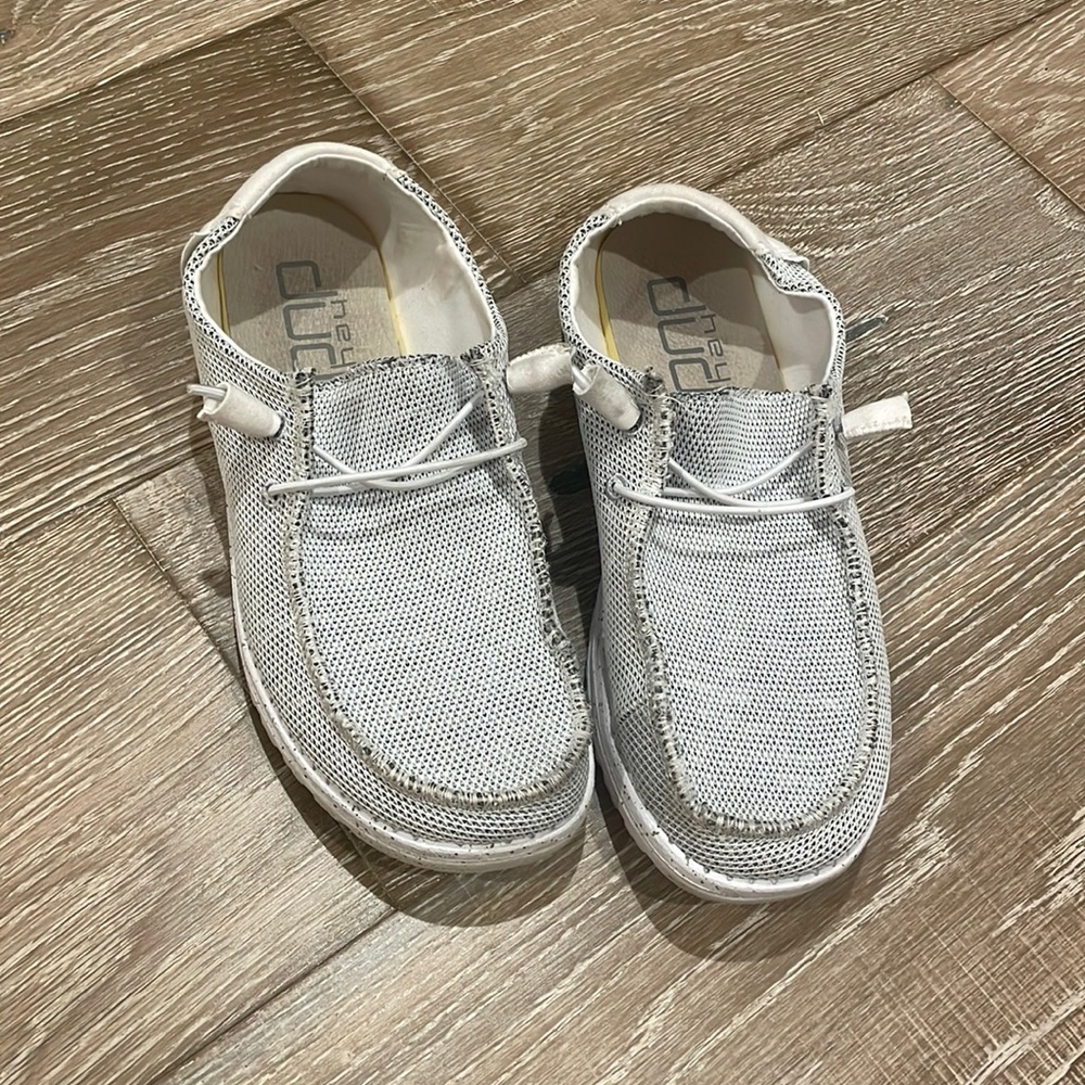 COPY - White/Grey Hey Dudes